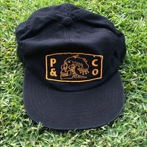 P & Co black snap back